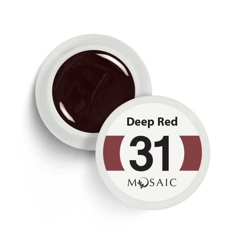 31. Deep red